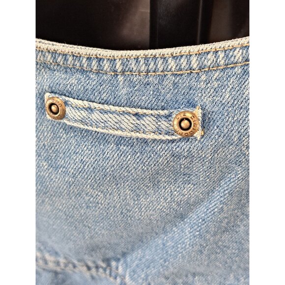 Vintage Denim Vest Liz Claiborne Womens Sleeveless Button-Front Utility  Small - Picture 6 of 10